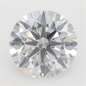 Picture of Lab Grown Diamond 3.48 Carats, Round with Excellent Cut, D Color, VVS1 Clarity and Certified by GIA
