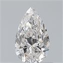 Natural Diamond 0.60 Carats, Pear with  Cut, G Color, VVS2 Clarity and Certified by GIA
