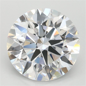 Picture of Lab Grown Diamond 2.94 Carats, Round with Ideal Cut, D Color, IF Clarity and Certified by IGI