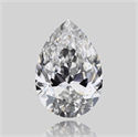 Natural Diamond 0.50 Carats, Pear with  Cut, E Color, VVS1 Clarity and Certified by GIA