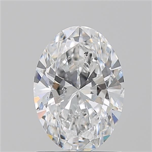 Picture of Natural Diamond 1.21 Carats, Oval with  Cut, E Color, SI2 Clarity and Certified by GIA