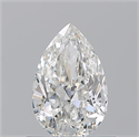 Natural Diamond 0.70 Carats, Pear with  Cut, H Color, SI1 Clarity and Certified by GIA