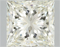 Natural Diamond 3.02 Carats, Princess with  Cut, J Color, VVS2 Clarity and Certified by IGI
