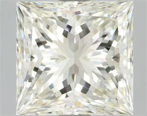 Picture of Natural Diamond 3.02 Carats, Princess with  Cut, J Color, VVS2 Clarity and Certified by IGI
