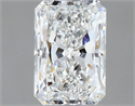 Natural Diamond 0.30 Carats, Radiant with  Cut, F Color, VVS2 Clarity and Certified by GIA