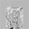 Natural Diamond 0.70 Carats, Radiant with  Cut, F Color, VS1 Clarity and Certified by GIA