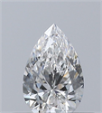 Diamante Natural 0.30 quilates, De pera , Color F, claridad VS2 y certificado GIA
