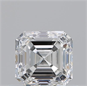 Natural Diamond 0.70 Carats, Asscher with  Cut, F Color, VS1 Clarity and Certified by GIA