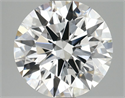 Lab Grown Diamond 2.84 Carats, Round with Excellent Cut, E Color, VS1 Clarity and Certified by GIA