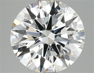 Picture of Lab Grown Diamond 2.84 Carats, Round with Excellent Cut, E Color, VS1 Clarity and Certified by GIA