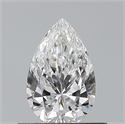 Natural Diamond 0.51 Carats, Pear with  Cut, E Color, VVS1 Clarity and Certified by GIA