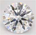 Lab Grown Diamond 3.02 Carats, Round with Ideal Cut, D Color, VVS1 Clarity and Certified by IGI