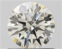 Natural Diamond 0.70 Carats, Round with Excellent Cut, J Color, VS2 Clarity and Certified by IGI