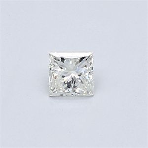 Picture of Natural Diamond 0.23 Carats, Princess with  Cut, J Color, VVS2 Clarity and Certified by GIA