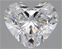 Natural Diamond 0.42 Carats, Heart with  Cut, D Color, VVS1 Clarity and Certified by GIA