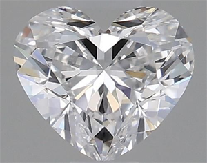 Picture of Natural Diamond 0.42 Carats, Heart with  Cut, D Color, VVS1 Clarity and Certified by GIA