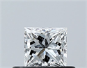 Diamante Natural 0.34 quilates, Princesa , Color E, claridad VVS1 y certificado GIA