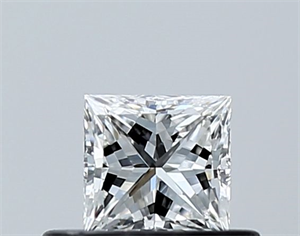 Foto Diamante Natural 0.34 quilates, Princesa , Color E, claridad VVS1 y certificado GIA de