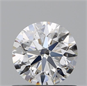 Natural Diamond 0.77 Carats, Round with Excellent Cut, F Color, VVS1 Clarity and Certified by GIA