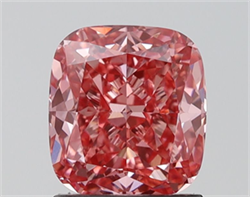 Picture of Lab Grown Diamond 2.19 Carats, CUSHION MODIFIED with  Cut, Fancy Vivid Pink Color, VS1 Clarity and Certified by IGI
