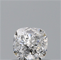 Diamante Natural 0.42 quilates, Del cojín , Color E, claridad IF y certificado GIA