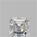 Natural Diamond 0.60 Carats, Asscher with  Cut, E Color, VVS2 Clarity and Certified by GIA