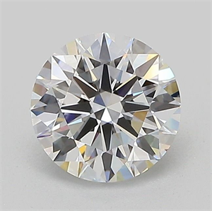 Picture of Lab Grown Diamond 1.02 Carats, Round with Ideal Cut, D Color, VVS2 Clarity and Certified by IGI