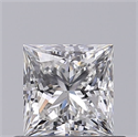 Natural Diamond 0.60 Carats, Princess with  Cut, F Color, VS1 Clarity and Certified by GIA