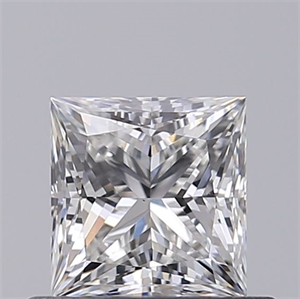 Foto Diamante Natural 0.60 quilates, Princesa , Color F, claridad VS1 y certificado GIA de