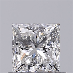 Picture of Natural Diamond 0.60 Carats, Princess with  Cut, F Color, VS1 Clarity and Certified by GIA