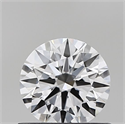 Lab Grown Diamond 0.72 Carats, Round with Ideal Cut, D Color, VVS2 Clarity and Certified by IGI
