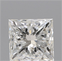 Natural Diamond 1.00 Carats, Princess with  Cut, H Color, SI2 Clarity and Certified by IGI