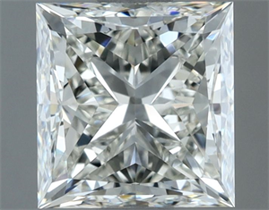 Picture of Natural Diamond 1.52 Carats, Princess with  Cut, H Color, VVS1 Clarity and Certified by IGI