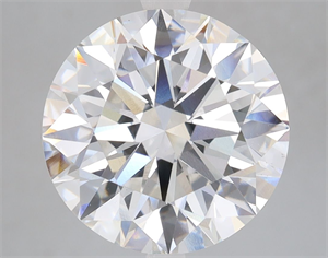 Picture of Lab Grown Diamond 5.55 Carats, Round with Ideal Cut, E Color, VS1 Clarity and Certified by IGI