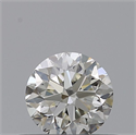 Natural Diamond 0.40 Carats, Round with Very Good Cut, H Color, VVS1 Clarity and Certified by IGI