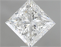 Natural Diamond 0.92 Carats, Princess with  Cut, F Color, VVS1 Clarity and Certified by IGI
