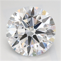 Lab Grown Diamond 2.61 Carats, Round with Ideal Cut, D Color, VVS1 Clarity and Certified by IGI