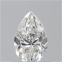 Natural Diamond 0.70 Carats, Pear with  Cut, H Color, VVS2 Clarity and Certified by GIA