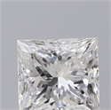 Natural Diamond 0.80 Carats, Princess with  Cut, D Color, SI1 Clarity and Certified by GIA