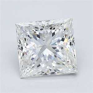 Picture of Natural Diamond 2.04 Carats, Princess with  Cut, H Color, VS2 Clarity and Certified by GIA