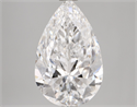 Diamante Natural 3.10 quilates, De pera , Color D, claridad SI2 y certificado GIA