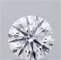 Lab Grown Diamond 1.51 Carats, Round with Ideal Cut, D Color, VVS2 Clarity and Certified by IGI