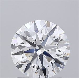 Picture of Lab Grown Diamond 1.51 Carats, Round with Ideal Cut, D Color, VVS2 Clarity and Certified by IGI