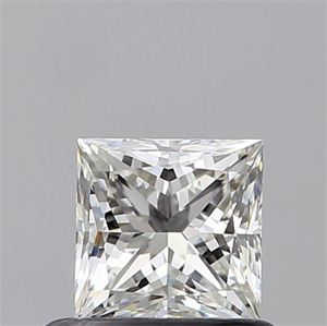 Picture of Natural Diamond 0.59 Carats, Princess with  Cut, H Color, VVS2 Clarity and Certified by GIA
