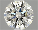 Natural Diamond 0.65 Carats, Round with Excellent Cut, K Color, VS2 Clarity and Certified by GIA