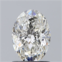 Natural Diamond 0.92 Carats, Oval with  Cut, G Color, VS2 Clarity and Certified by GIA