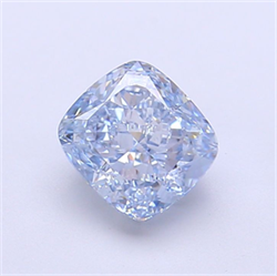 Picture of Lab Grown Diamond 1.52 Carats, CUSHION MODIFIED with  Cut, Fancy Intense Blue Color, VVS2 Clarity and Certified by IGI