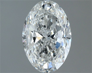 Picture of Natural Diamond 1.00 Carats, Oval with  Cut, E Color, SI2 Clarity and Certified by IGI