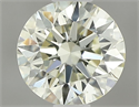 Natural Diamond 0.52 Carats, Round with Excellent Cut, N Color, VS1 Clarity and Certified by IGI
