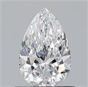 Natural Diamond 0.70 Carats, Pear with  Cut, D Color, VS1 Clarity and Certified by GIA